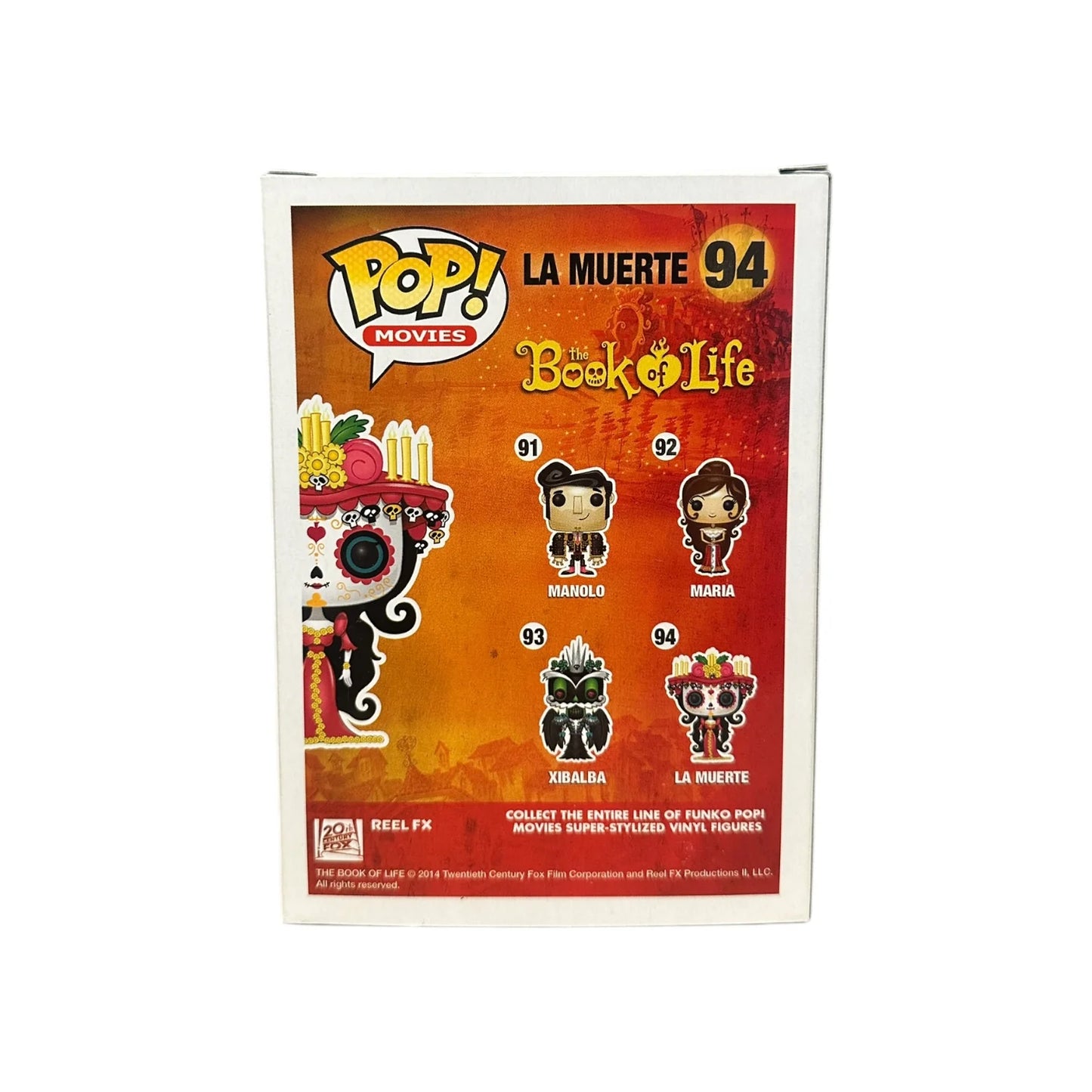 La Muerte #94 (Glows in the Dark) Funko Pop! - The Book of Life - Hot Topic Exclusive - Condition 8.5\\/10
