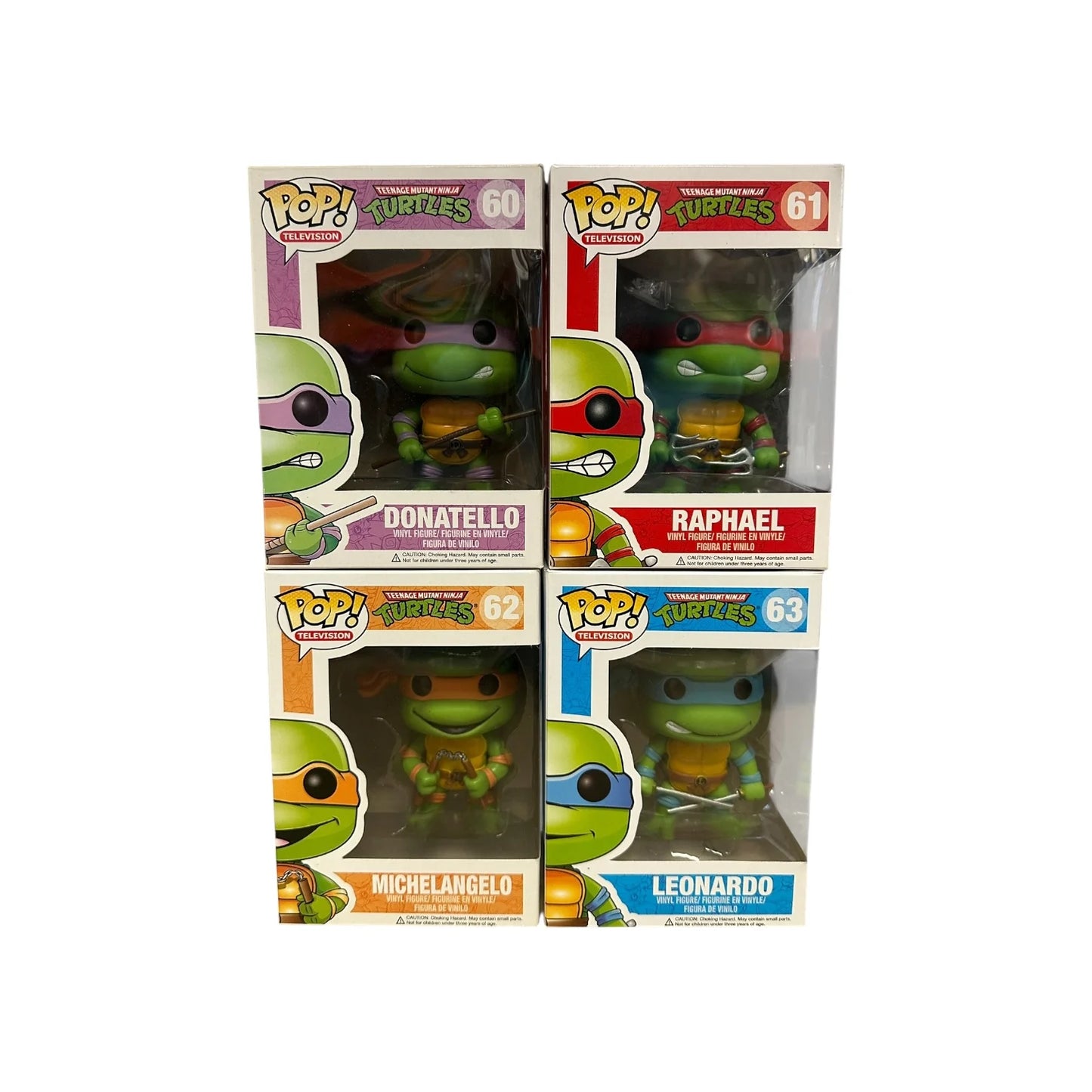 Teenage Mutant Ninja Turtles #60, #61, #62, #63 Funko Pop! Bundle - Condition Varied