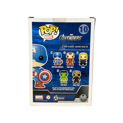 Captain America #10 (Vinyl Bobble-Head) Funko Pop! - The Avengers - 2012 Pop! - Condition 7\\/10