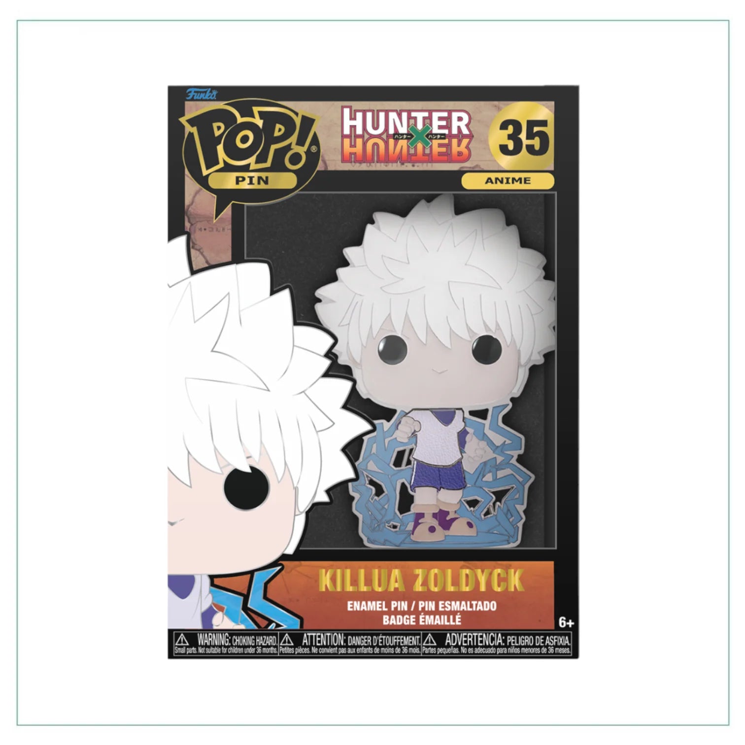 Killua Zoldyck #35 Funko Pop Pin! - HUNTERxHUNTER - Chance of Chase