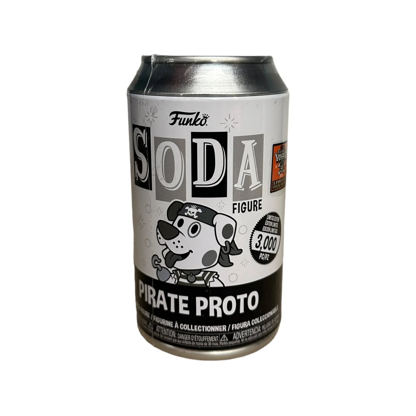 Pirate Proto (Black \u0026 White) Funko Soda Vinyl Figure! - Freddy's Funtastic Voyage 2024 Online Edition LE3000 Pcs