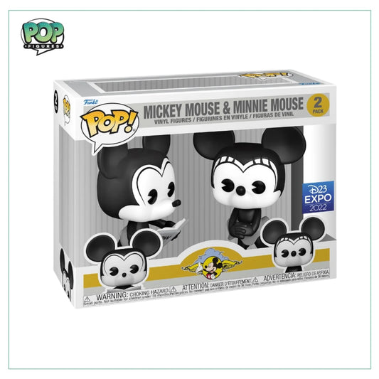 Mickey Mouse \u0026 Minnie Mouse 2 Pack Funko Pop! - Disney - D23 Expo 2022
