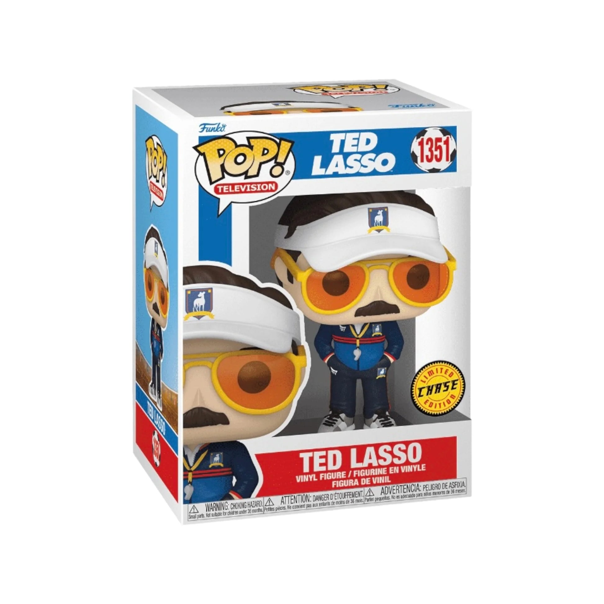 Ted Lasso #1351 (w\\/ Cap \\u0026 Sunglasses Chase) Funko Pop! - Ted Lasso