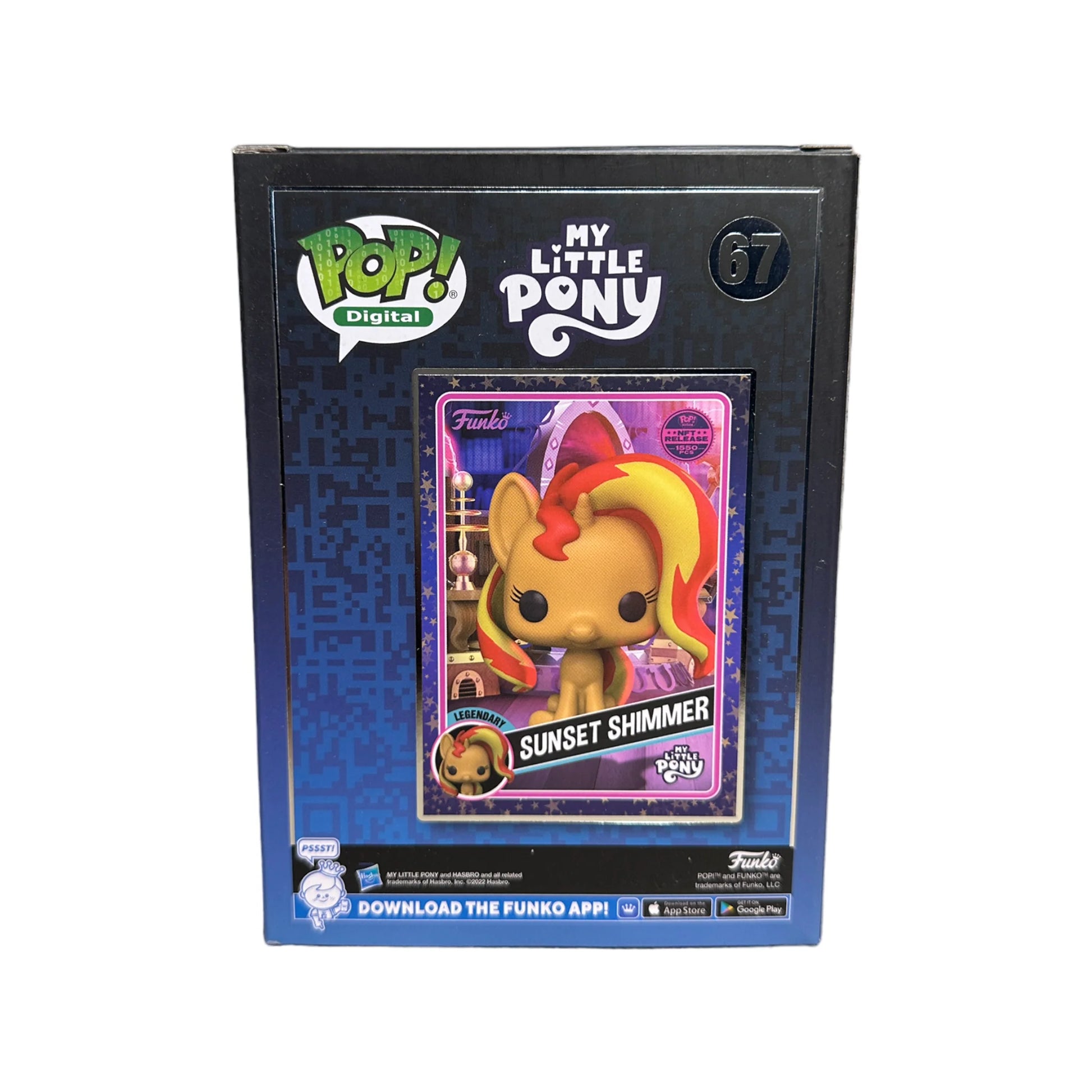 Sunset Shimmer #67 Funko Pop! - My Little Pony - NFT Release Exclusive LE1550 Pcs - Condition 9.5\/10