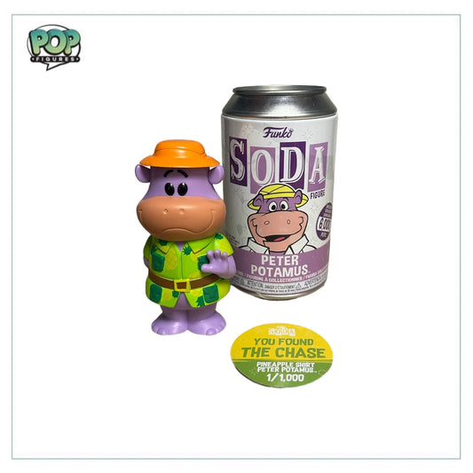Peter Potamus Pineapple Shirt Chase Funko Soda Vinyl Figure! - The Peter Potamus Show - LE1\/1000 Pcs