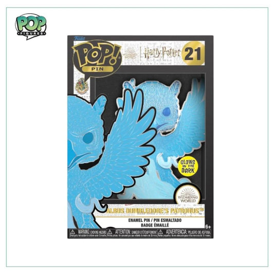 Albus Dumbledore's Patronus #21 Enamel Pop! Pin - Harry Potter - Glows in the Dark