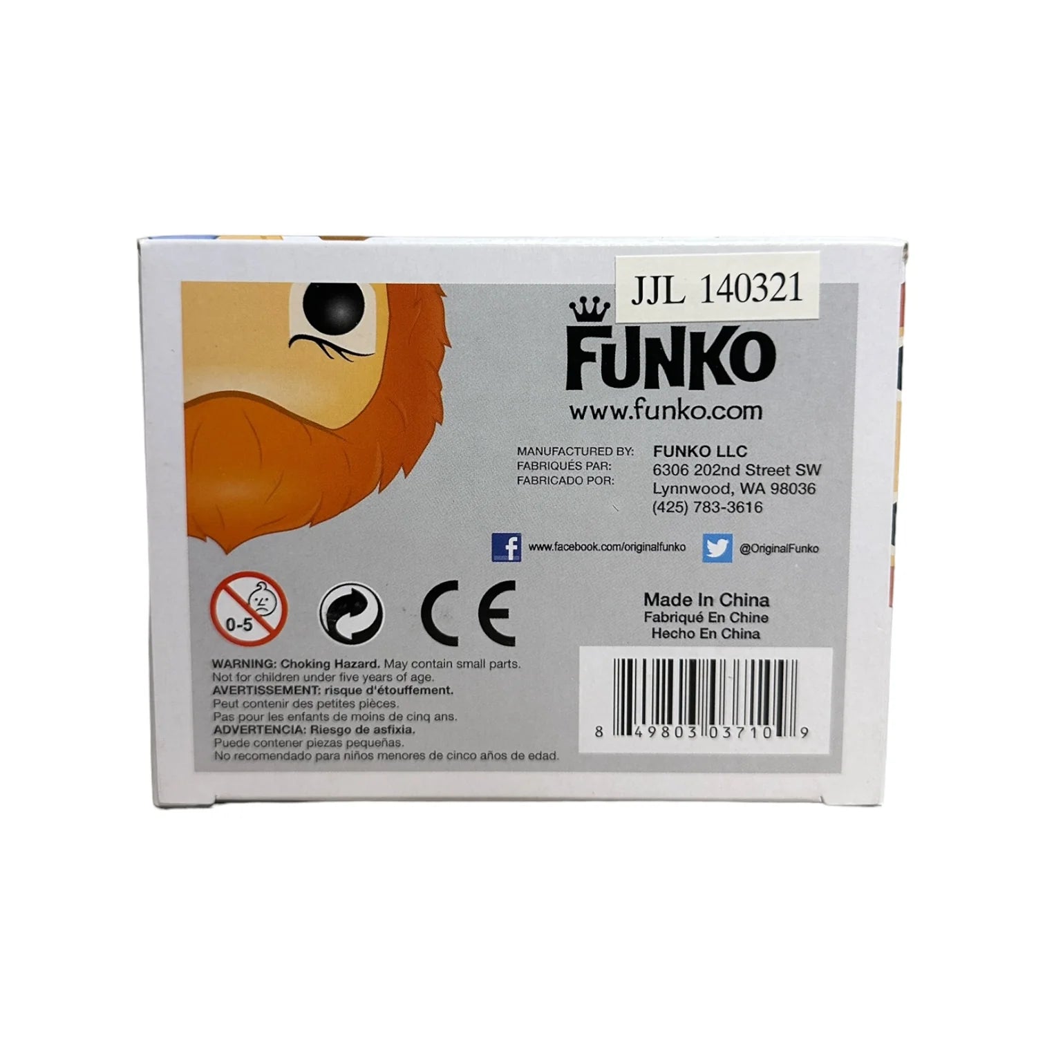 Lion-O #102 (Flocked) Funko Pop! - Thundercats - SDCC 2014 Exclusive LE1000 Pcs - Condition 9\\/10