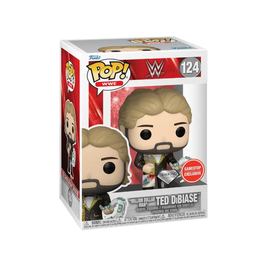 \\Million Dollar Man\\ Ted DiBiase #124 (Diamond Collection) Funko Pop! - WWE - GameStop Exclusive"""
