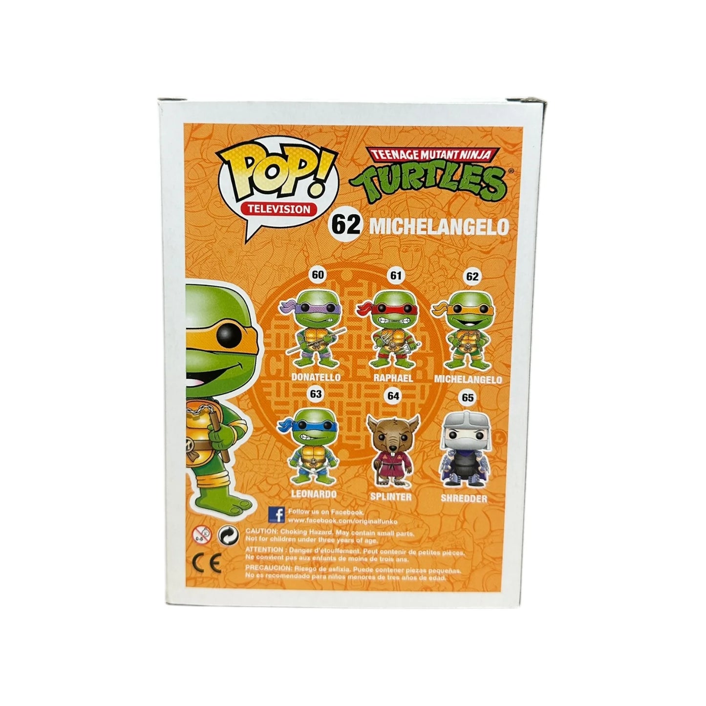 Michelangelo #62 (Grayscale) Funko Pop! - Teenage Mutant Ninja Turtles - Coast City Styles Exclusive LE2000 Pcs - Condition 7\\/10