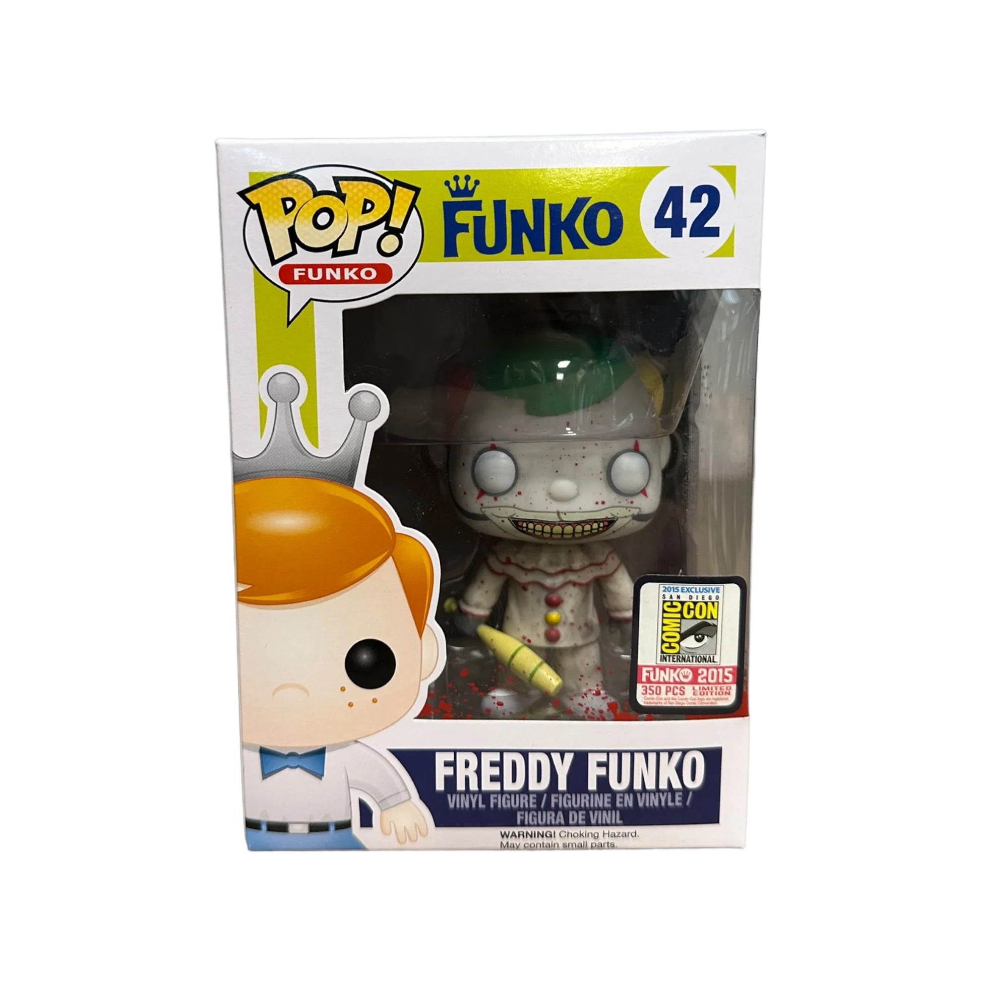 Freddy Funko as Twisty #42 (Bloody) Funko Pop! - SDCC 2015 Exclusive LE350 Pcs - Condition 7.5\/10