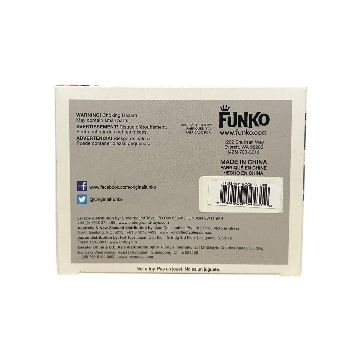 La Muerte #94 (Glows in the Dark) Funko Pop! - The Book of Life - Hot Topic Exclusive - Condition 8.5\\/10