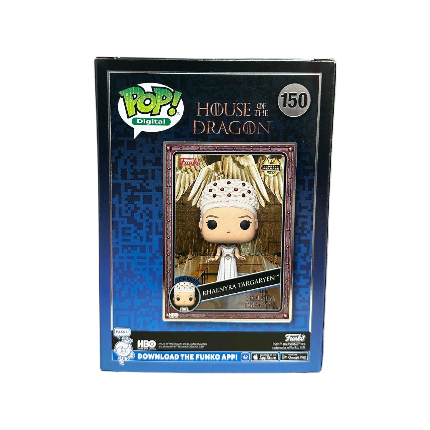Rhaenyra Targaryen #150 Funko Pop! - House of The Dragon - NFT Release Exclusive LE2600 Pcs - Condition 8.75\\/10