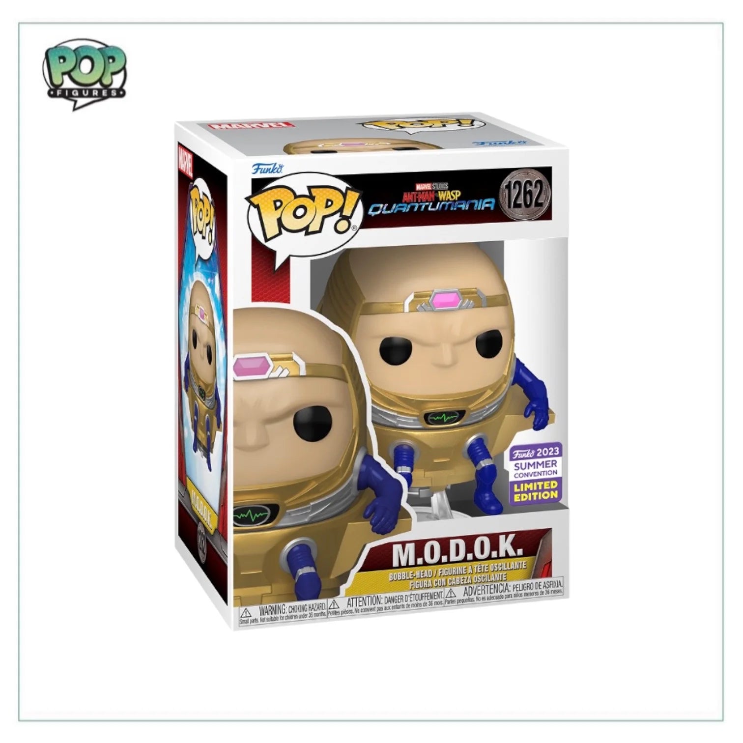 M.O.D.O.K #1262 (Unmasked) Funko Pop! - Ant-Man \\u0026 the Wasp Quantumania - SDCC 2023 Shared Exclusive