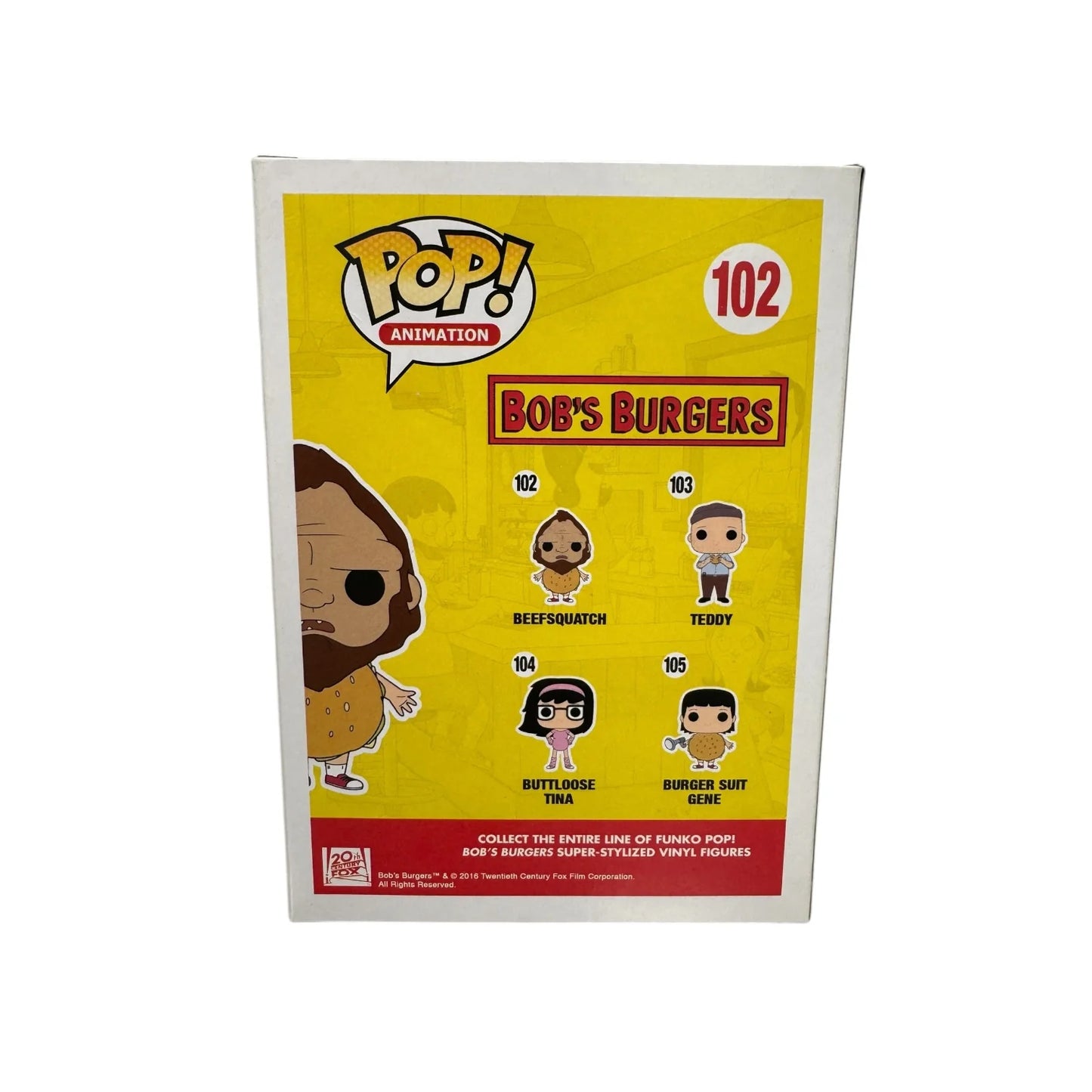 Beefsquatch #102 Funko Pop! - Bob's Burgers - Condition 8\/10